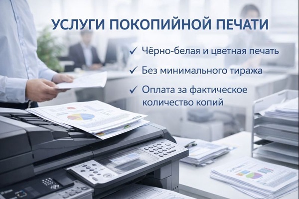 Услуги покопийной печати: особенности, сферы применения и роль в современной деловой среде Услуги покопийной печати: особенности, сферы применения и роль в современной деловой среде