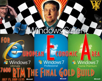 Европейская версия WINDOWS 7 и с сюрпризом от Microsoft